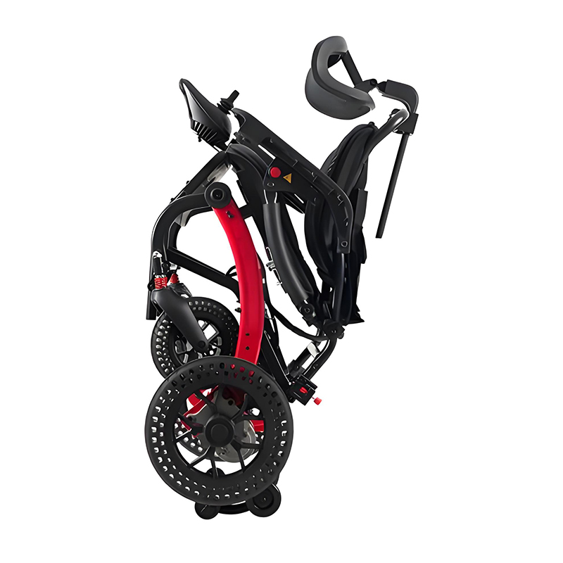 YSE147 Эргономичное электрическое кресло-коляска с подголовником и функцией складывания (1)