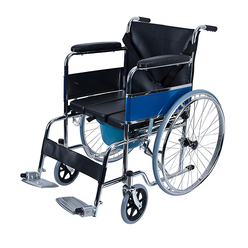 YSM2017 Складная ручная коляска-комод 809, съемное судно, облегченная электролизированная рама (1)