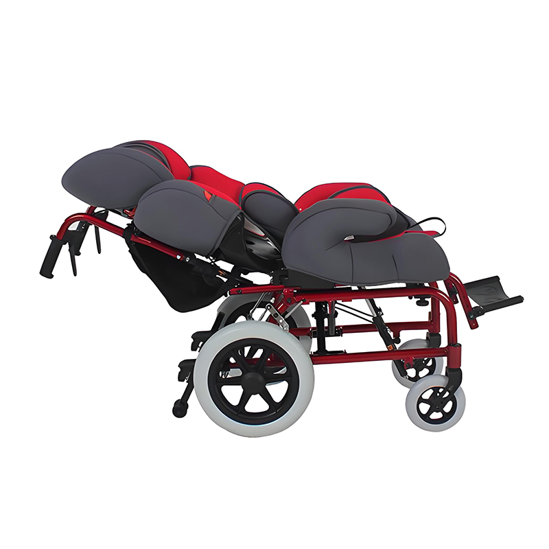 Детская инвалидная коляска YSM2205 с ручным механизмом наклона для детей с ДЦП (4)