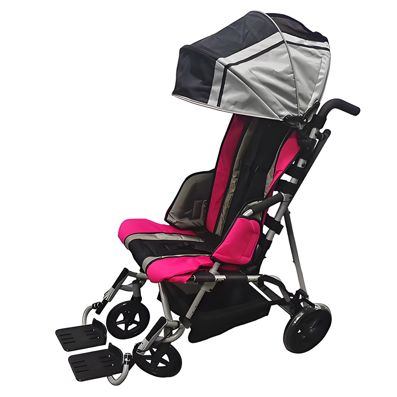 Детская складная легкая инвалидная коляска YSM2202 для детей с ДЦП (3)