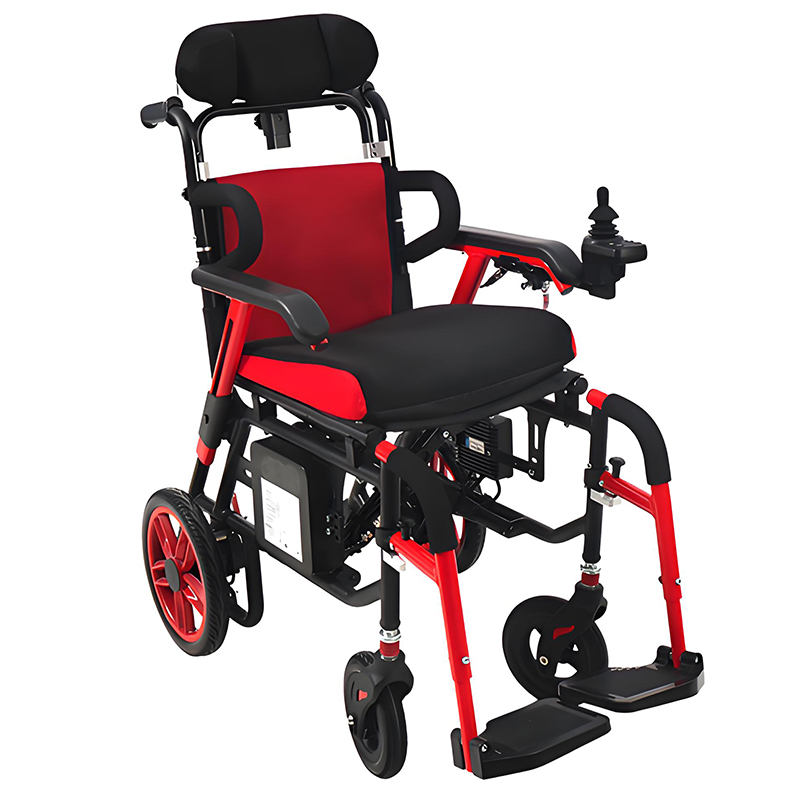 Детская складная электрическая инвалидная коляска из алюминиевого сплава YSE402 (1)
