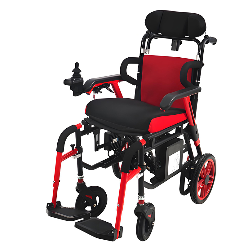 Детская складная электрическая инвалидная коляска из алюминиевого сплава YSE402 (4)