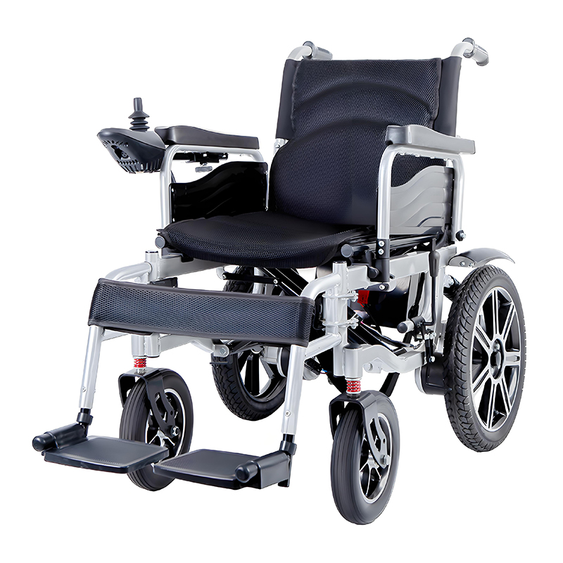 Складное электрическое инвалидное кресло N1001 стандартное с низкой спинкой (1)