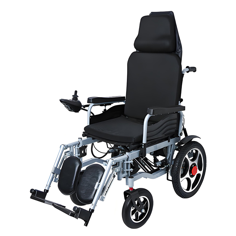 Складное электрическое кресло-коляска YSE109 с высокой регулируемой спинкой и функцией наклона (3)