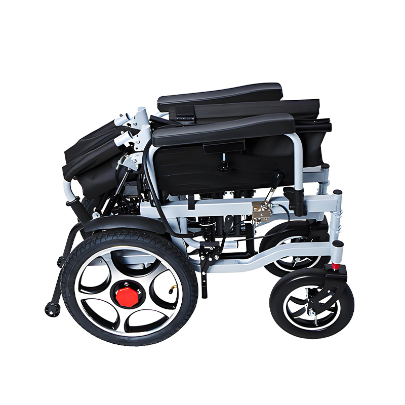 Складное электрическое кресло-коляска YSE109 с высокой регулируемой спинкой и функцией наклона (4)