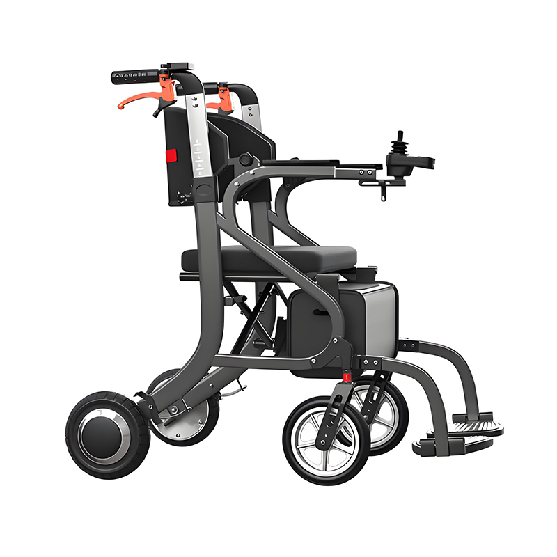 Электрическая инвалидная коляска-ходунки-роллатор 3 в 1 YSW7014 с электромагнитными тормозами (4)